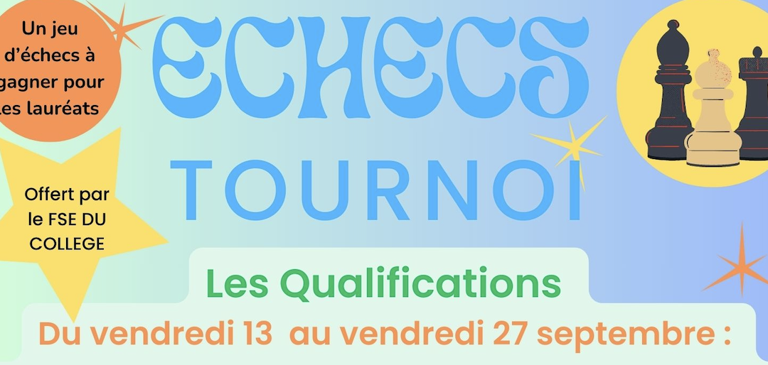 Tournoi d’échecs au CDI