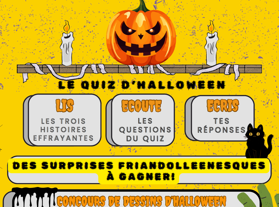 Quiz et concours halloweenesques au CDI